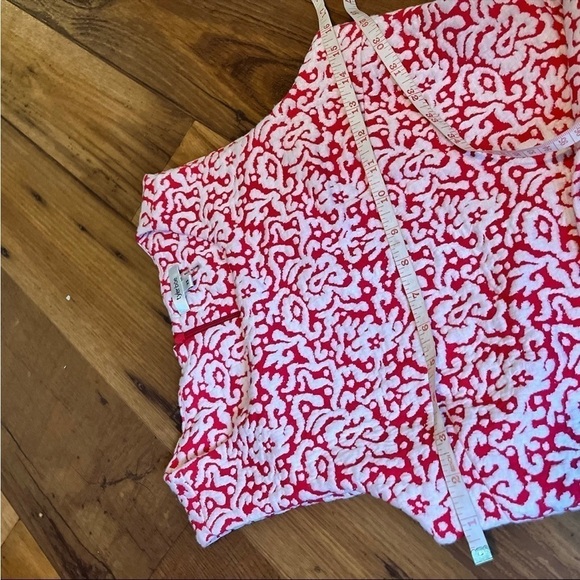 Tyler Boe Red White Patterned Shift Dress XS H - Picture 4 of 6